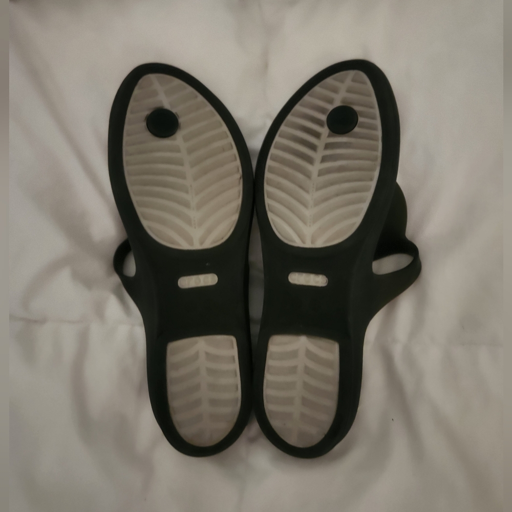 CROCS Black and Gray Women's Sandals - Picture 6 of 6